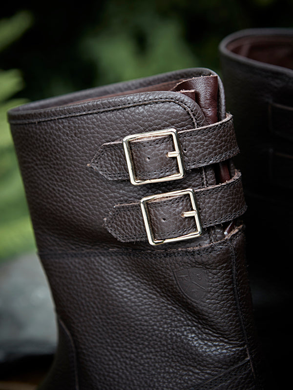 Hawk brown Country Boot - buckle detail