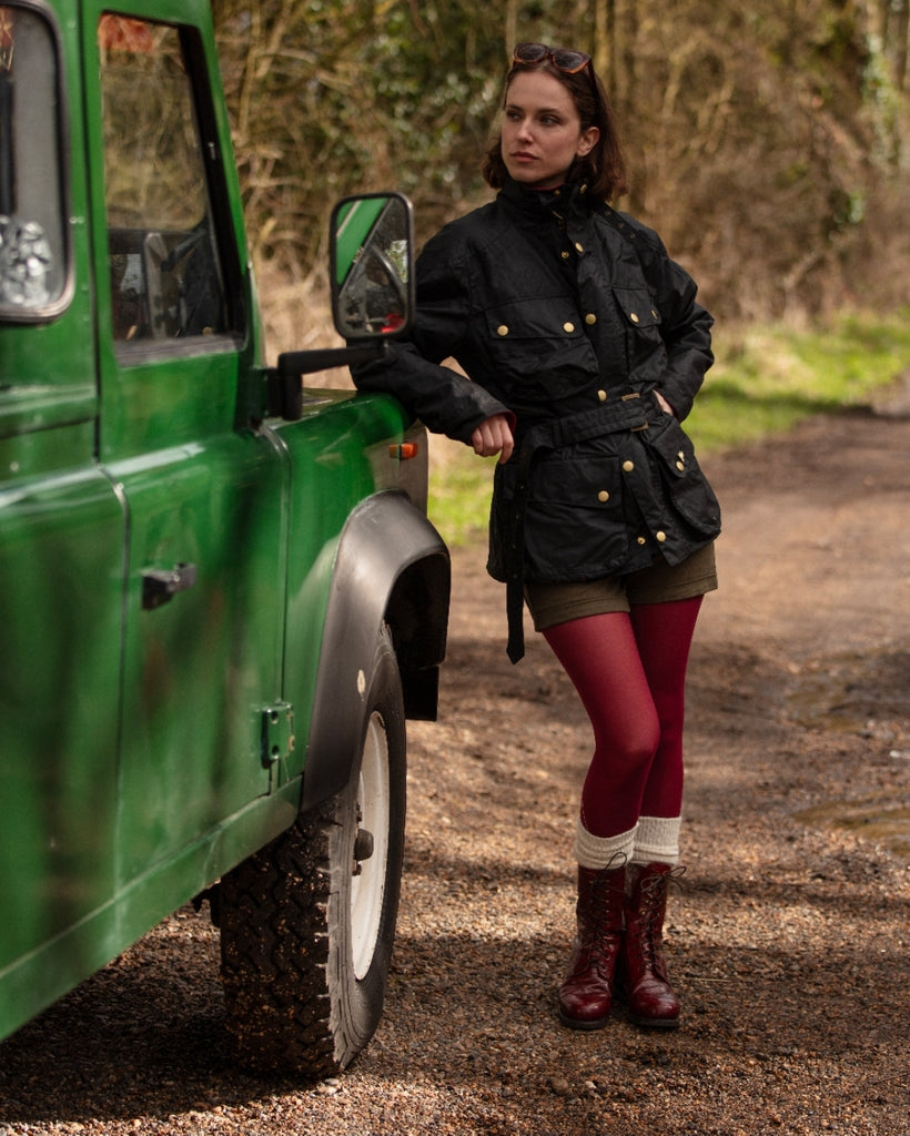 Stepping out in style and comfort at the Cheltenham racing festival when the ground is wet and soft.